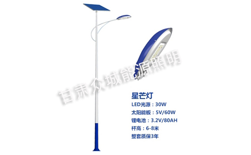 类乌齐太阳能路灯核心技术参数解读